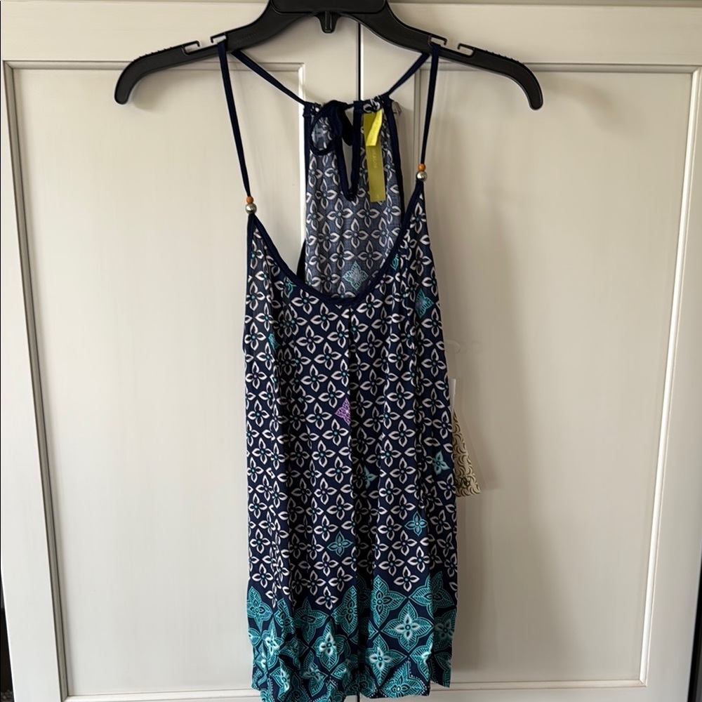 Navy & Teal  Women's tank top size small new w/tags. Made in California.